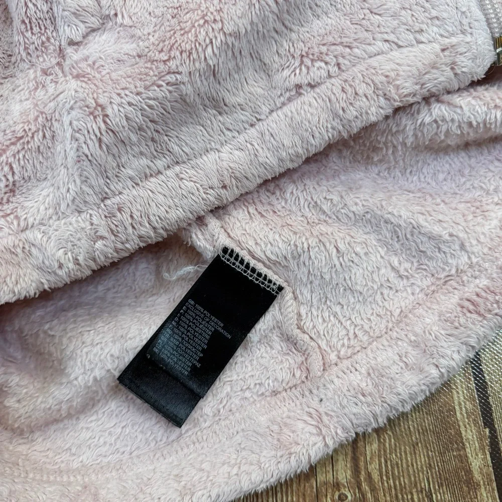 The North Face Osito Fleece Jacket Girls Large Pink Full Zip Fuzzy Soft